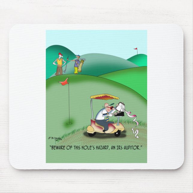Mousepad Auditor IRS em uma Armadilha Golf (Frente)