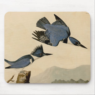 Mousepad Audubon Belfisher Kingfisher Wildlife Bird