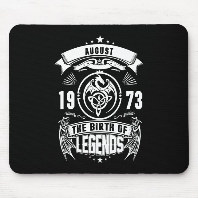 Mousepad August Gift | 1973 Nascimento Das Legendas (Frente)
