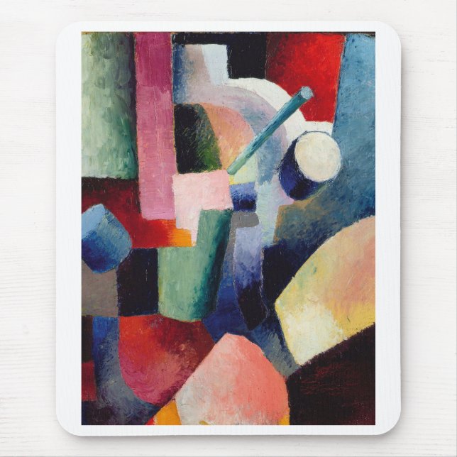 Mousepad August Macke, Composição Colorida de Formulários (Frente)