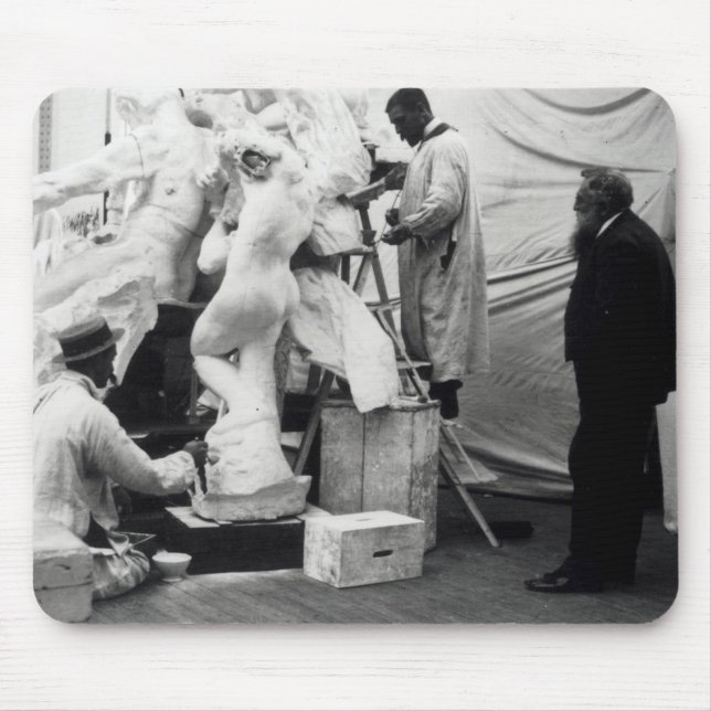 Mousepad Auguste Rodin em seu estúdio de Paris (Frente)