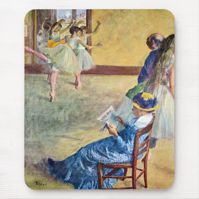 Mousepad Aula de Balé, o Salão de Dança de Edgar Degas (Frente)