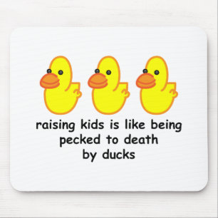 Mousepad Aumentar crianças é como pecked à morte perto