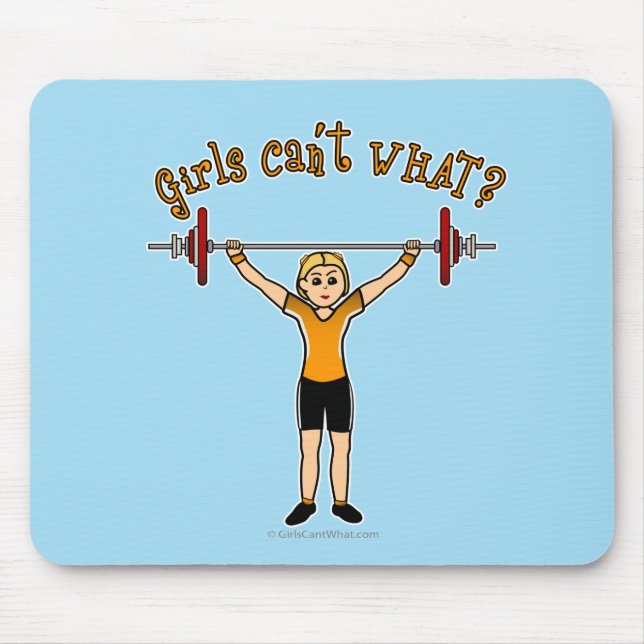 Mousepad Aumento de peso (loira) (Frente)