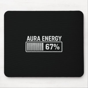 Mousepad Aura aos 67 Meme Divertido Six Seven Gíria Gen Alp
