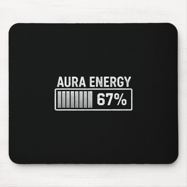 Mousepad Aura At 67 Funny Six Seven Meme Gen Alpha Slang  (Frente)