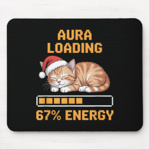 Mousepad Aura de Gato Carregando 67 Por Cento de Energia En