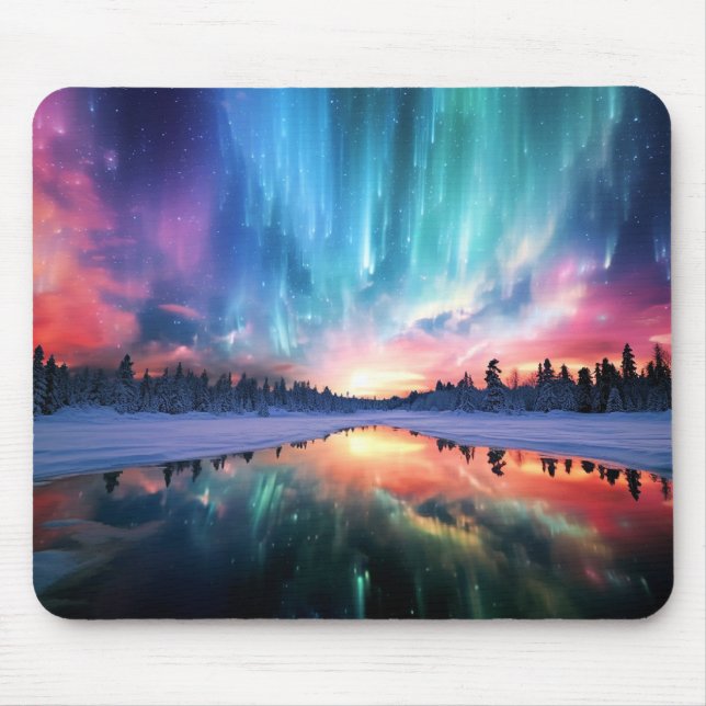 Mousepad Aurora Boreal, Luzes do Norte, (Frente)