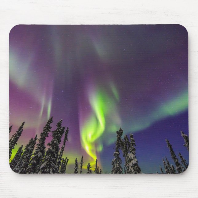 Mousepad Aurora Borealis | Fairbanks, Alaska (Frente)