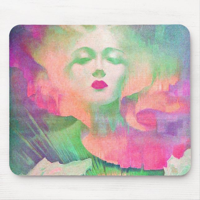Mousepad Aurora de Clive Henry cor-de-rosa (Frente)