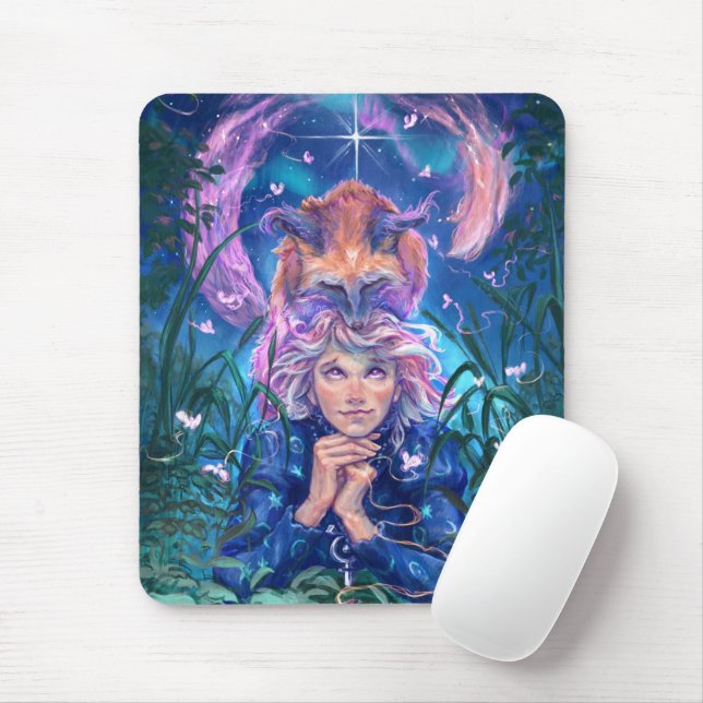 Mousepad Aurora & Magicfox – Noite de Fantasia Sob as Estre (Com mouse)