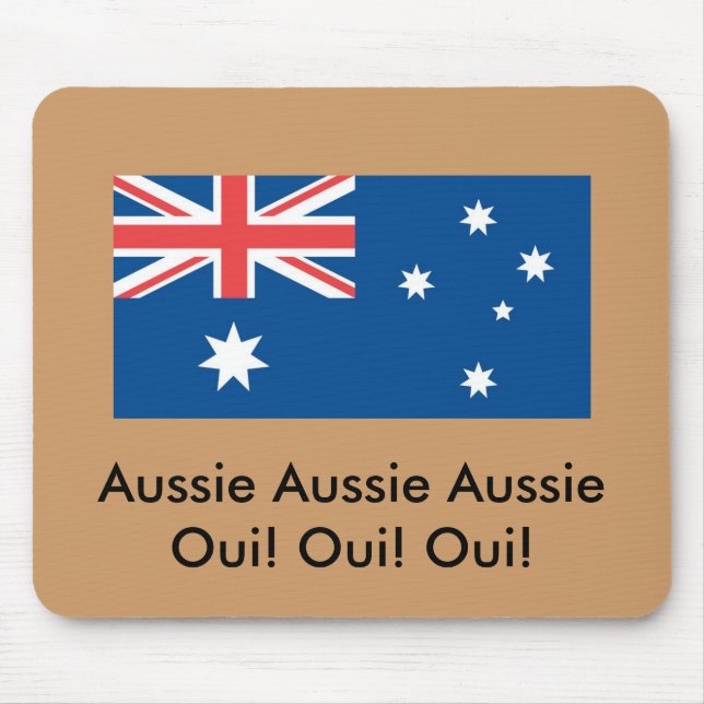 Mousepad Aussie australiano australiano Oui! … (Frente)