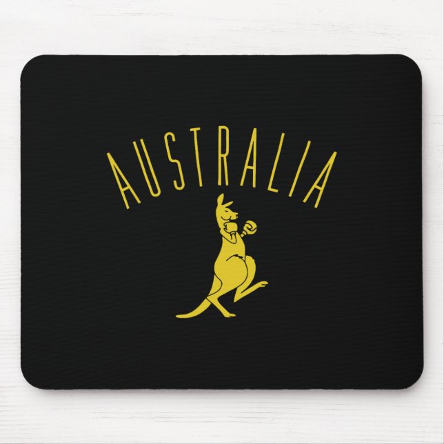 Mousepad Austrália Boxing Kangaroo (Frente)