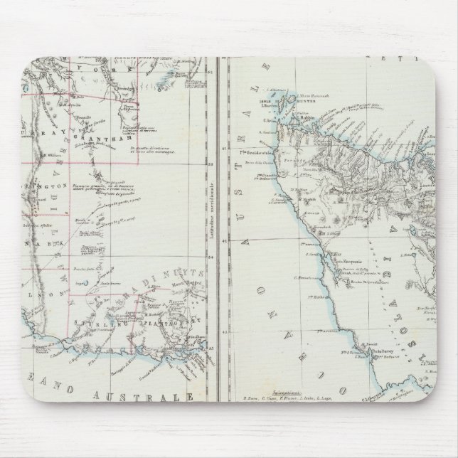 Mousepad Austrália Ocidental e Tasmânia (Frente)