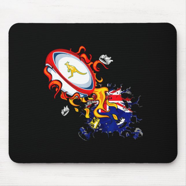 Mousepad Australia Rugby, Wallabies Rugby Jersey, Australia (Frente)
