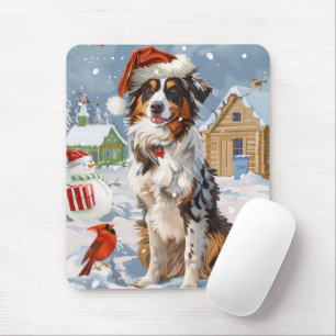 Mousepad Australian Shepherd Natal Mágico de Natal