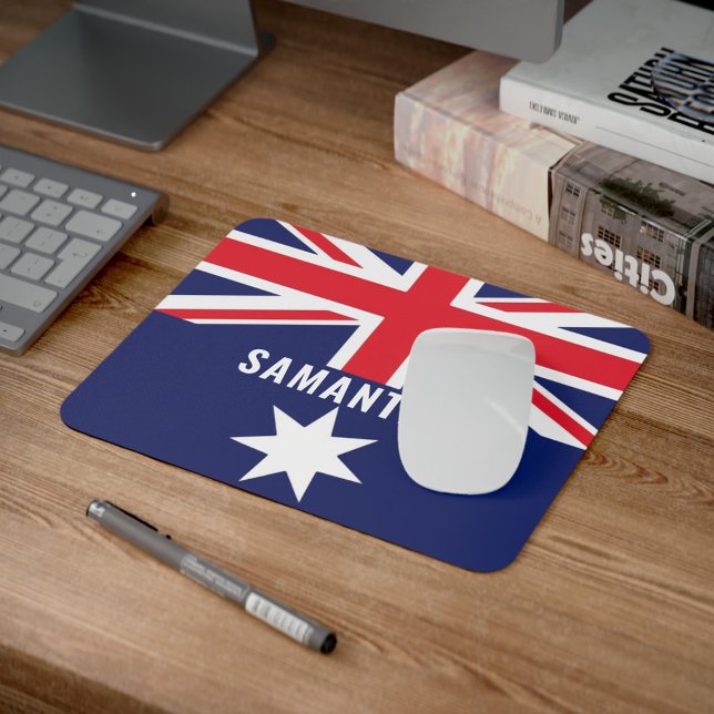 Mousepad Australiano considerado personalizado (Australian Themed Personalized Mouse Pad)