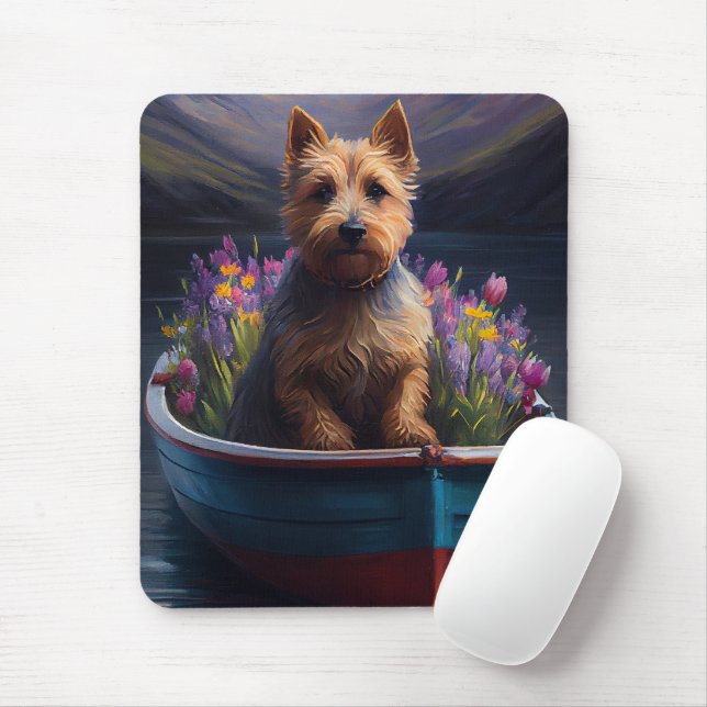 Mousepad Australiano Terrier on Paddle: Uma aventura cênica (Com mouse)