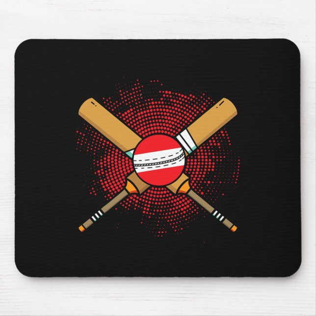 Mousepad Austrian Cricket Racket And Ll Flag Of Austria  (Frente)