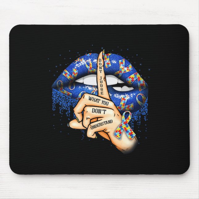 Mousepad Autism Lips Autism Mom  (Frente)