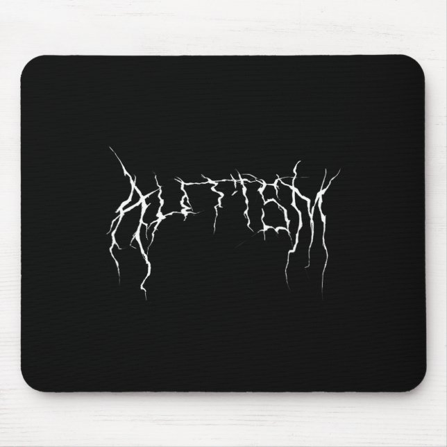 Mousepad Autism Meme Funny, Metal Autism, Cursed Unhinged A (Frente)