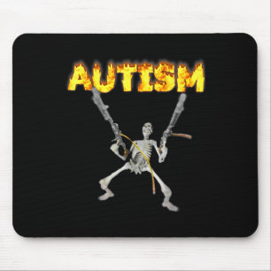 Mousepad Autism Skeleton Engraçado Memória De Tanque Especí