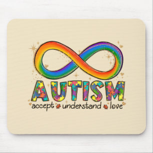 Mousepad Autismo Accept, Love, Entenda