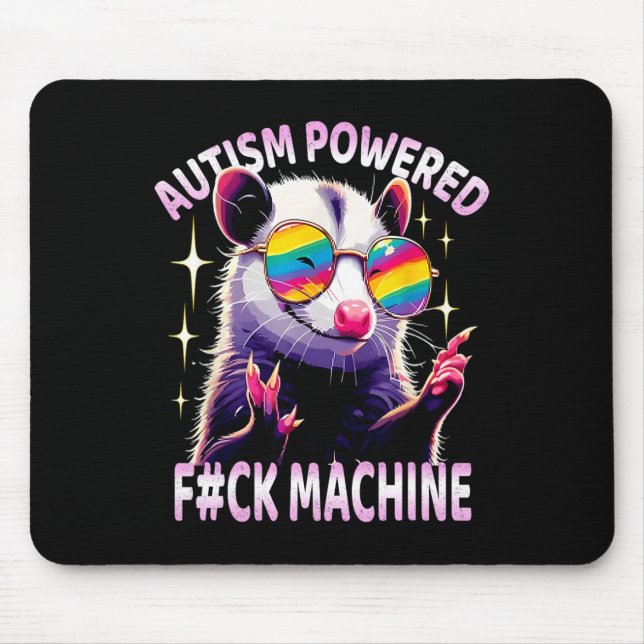 Mousepad Autismo Acionado F#ck Machine Meme Ogambm Aut (Frente)
