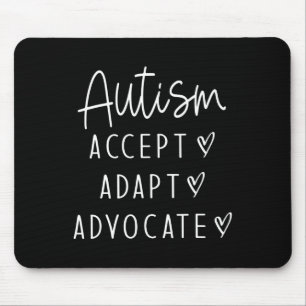 Mousepad Autismo Autismo Accept Adaptar Advocate