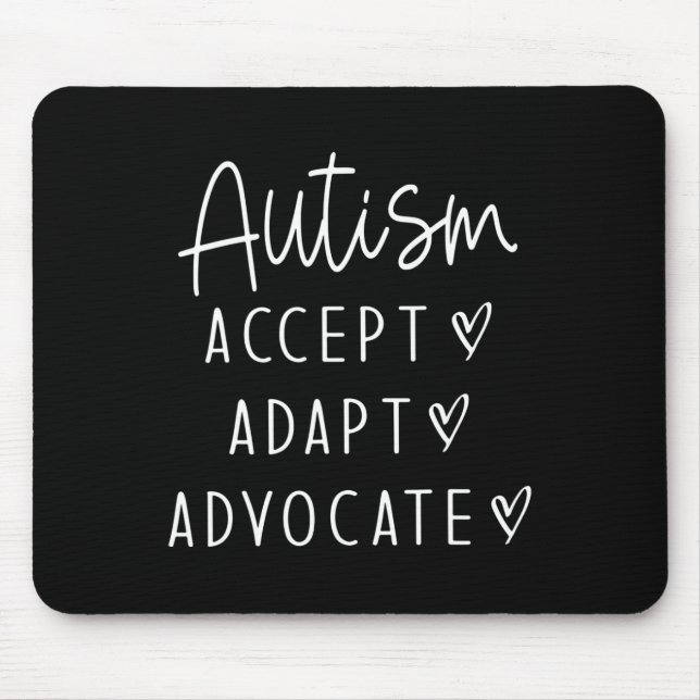 Mousepad Autismo Autismo Accept Adaptar Advocate (Frente)