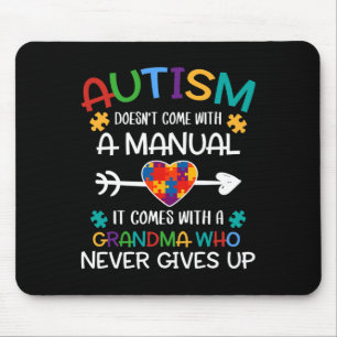Mousepad Autismo Avó ama Crianças Autistas Sensibilização