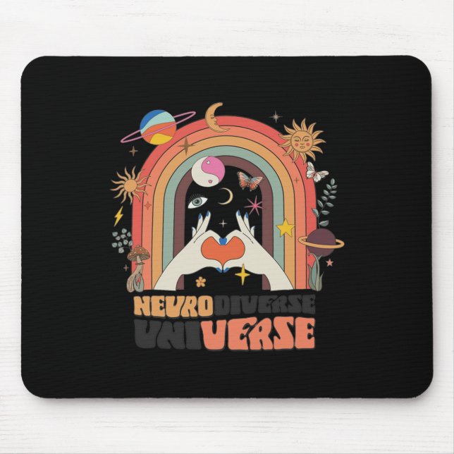 Mousepad Autismo Celestial do Universo Neurodiversificado (Frente)