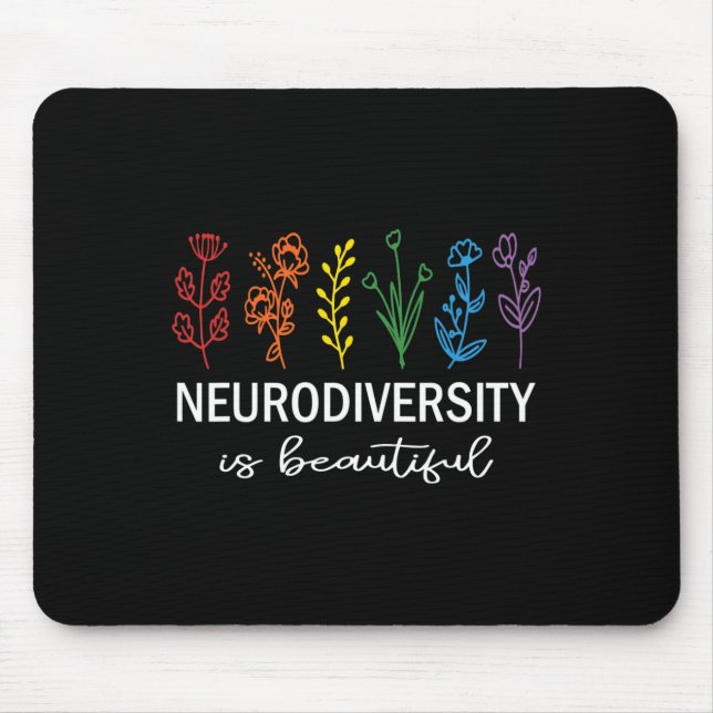 Mousepad Autismo Consciência Aceitação Neurodiversidade É B (Frente)