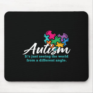 Mousepad Autismo Coração Puzzle Conscientização Autista Sup