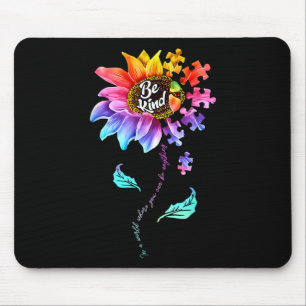 Mousepad Autismo De Girassol Seja Quebra-cabeça