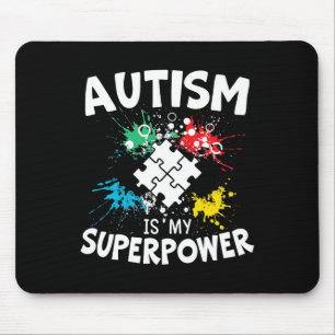 Mousepad Autismo É O Meu Superpoder Sobre Autismo De Desord
