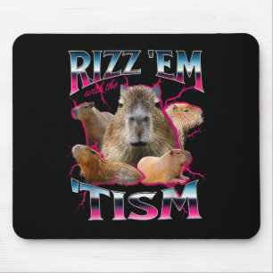 Mousepad Autismo Engraçado Rizz Em Com O Tismo Meme Autista