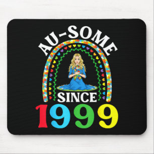 Mousepad Autismo Incrível Ausome Desde 1999 Feliz 27º Anive