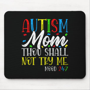 Mousepad Autismo Mãe, Não Me Tentarás - Autismo Awarenes
