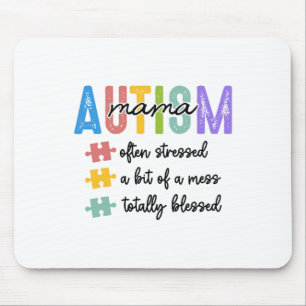 Mousepad Autismo Mama Definição Que A Mãe Muitas Vezes Enfa