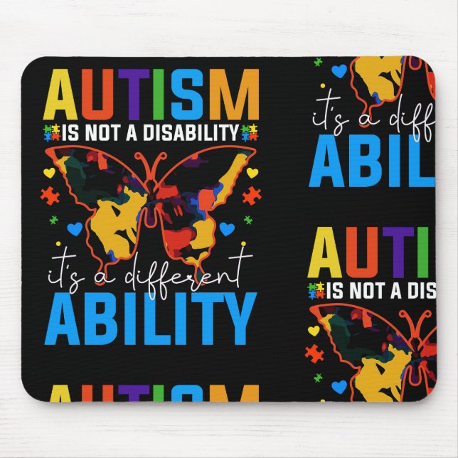 Mousepad Autismo Não É Deficiência É Diferente (Frente)
