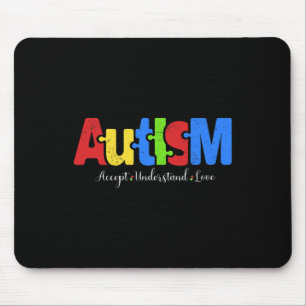 Mousepad Autismo Quebra-cabeça Accept Entenda Autismo Autis