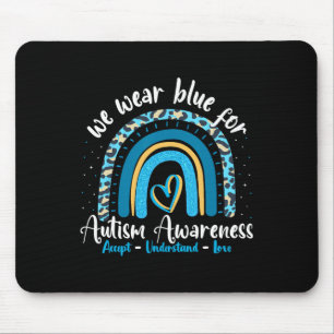 Mousepad Autismo Rainbow Leopardo April Vestimos Autismo Az