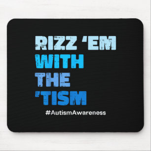 Mousepad Autismo rizz em com o tismo consciência asd homens
