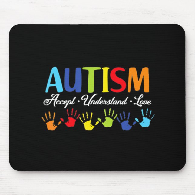 Mousepad Autismo Sensibilização Accept Entenda Autismo Auti (Frente)
