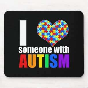 Mousepad Autismo Sensibilização Camisa Autismo Mãe Eu Amo A