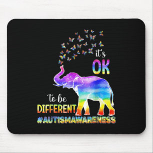 Mousepad Autismo Sensibilização Elefante Borboleta Está tud