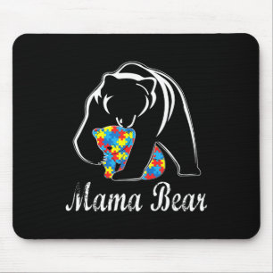 Mousepad Autismo Sensibilização Mamã Bear Suporte a Adultos