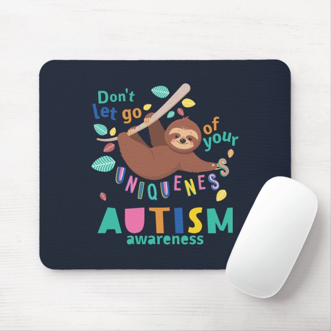 Mousepad Autismo Sensibilização Não deixe passar a sua sing (Com mouse)