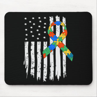 Mousepad Autismo Sensibilização Quebra-cabeça de Bandeira A